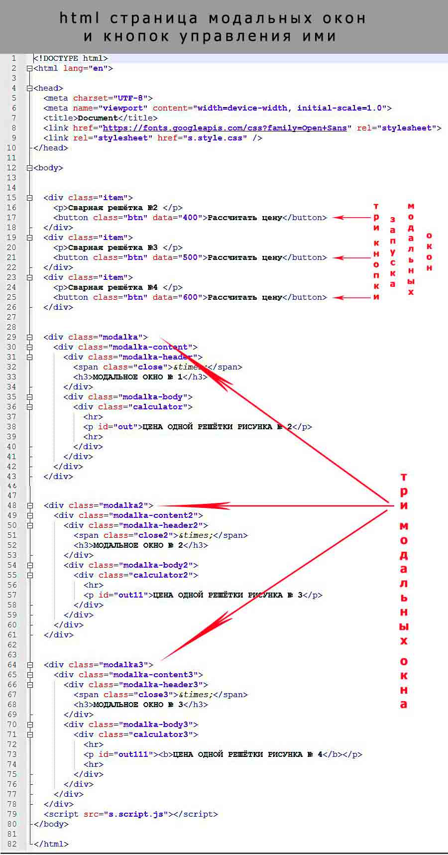 html-kod модального окна